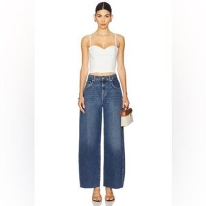 7 FOR ALL MANKIND Barrel Jeans Bonnie Curvilinear in Santa Cruz High Rise 25 NWT